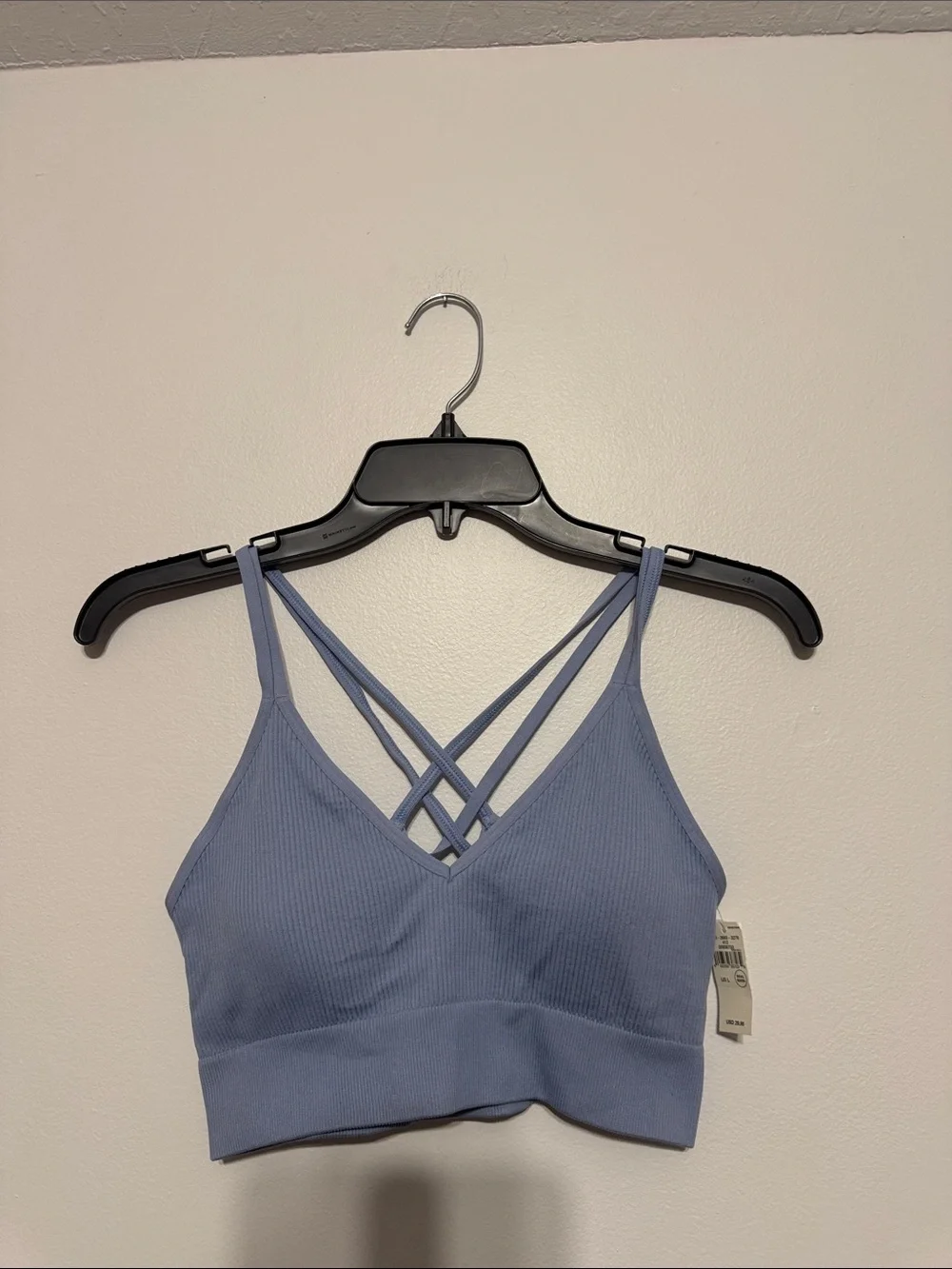 Aerie Light Blue Strappy Bralette Crop Top